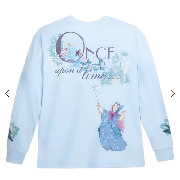 Disney Cinderella Sequin Pullover Sweatshirt 75th Anniversary Plus Sz 4X NWT - Picture 2 of 9
